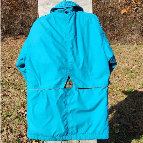 Vintage Teal Down Jacket • Explosion Brand • 80% Down Filled Winter Coat - Picture 2 of 14